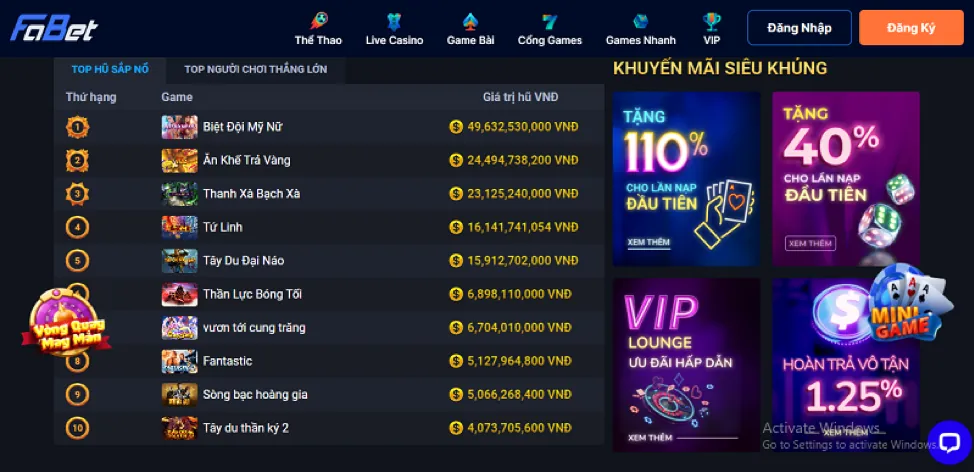 Hướng dẫn thăng cấp VIP tại ff8bet